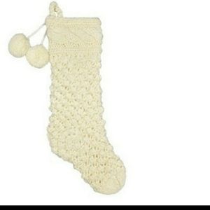 5 x Hand Knit Christmas Stocking with Pom Pom